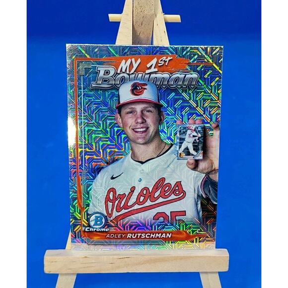 2024 Bowman Chrome - My 1st Bowman Adley Rutschman #M1B-19 Mojo Refractor - Picture 1 of 6